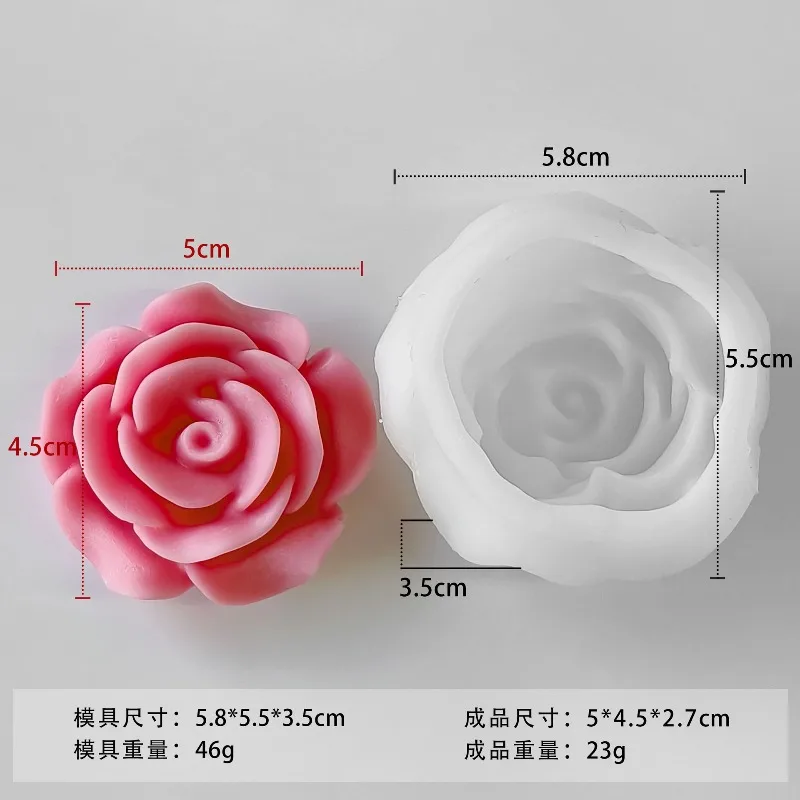 Kerzenform Rose 3