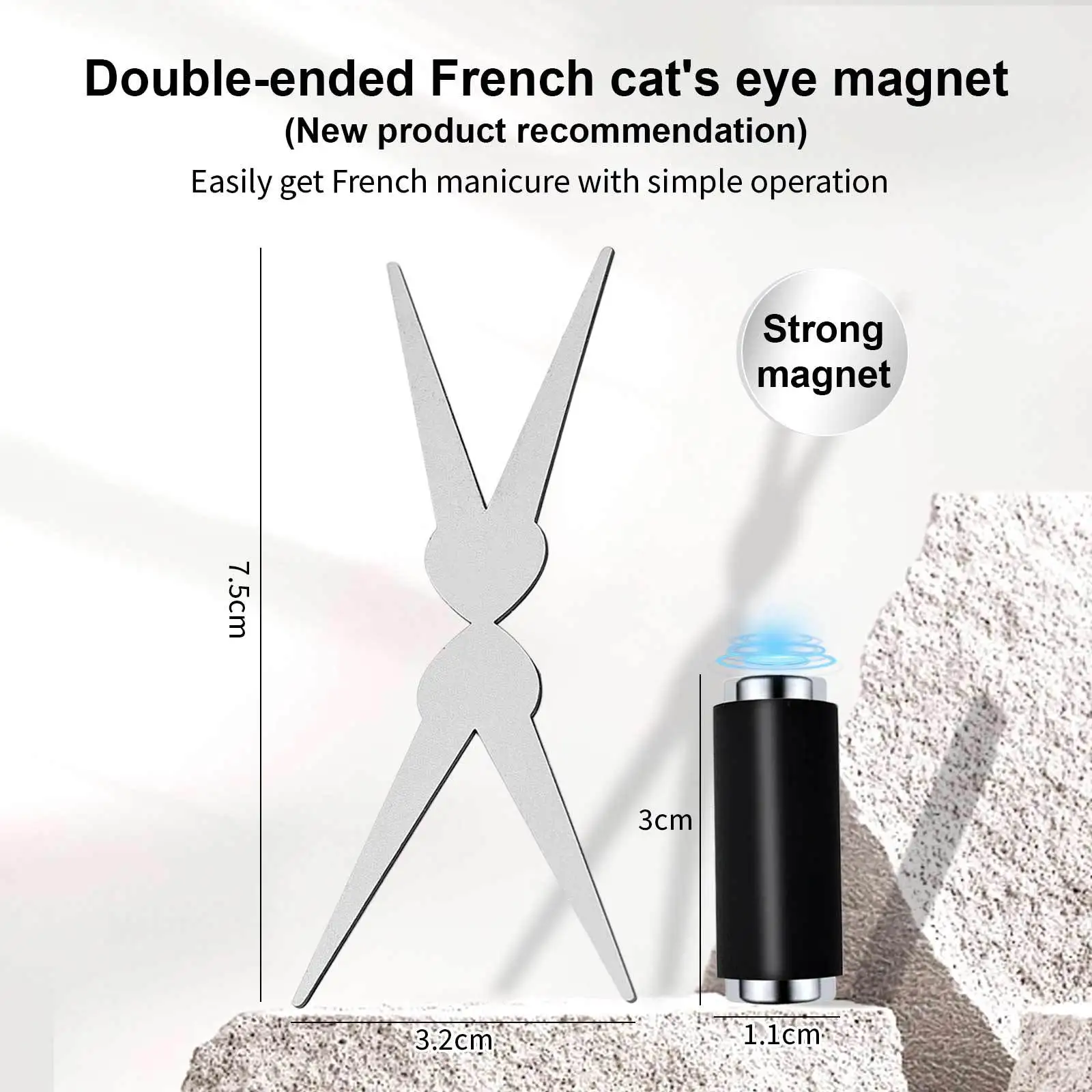 Magnetischer Katzenaugen-Nagelkunst-Stab, 3D-Effekt 4