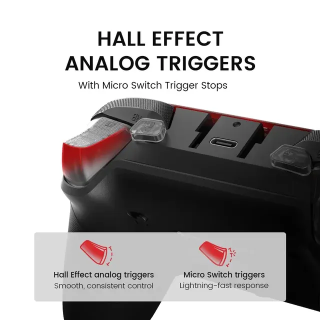 Kabelgebundener Gaming-Controller mit Hall-Effekt 4