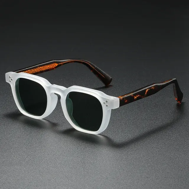 Polarisierte Metall-Sonnenbrille mit Nieten 4