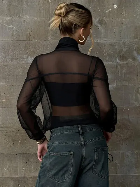 Stehkragenbluse 2
