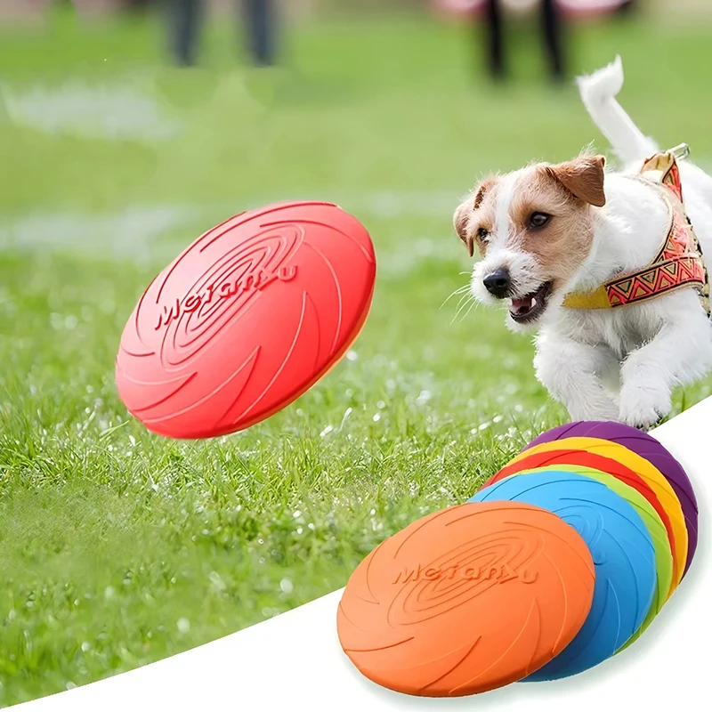 Silikon-Frisbee-Hundespielzeug für Welpen 4