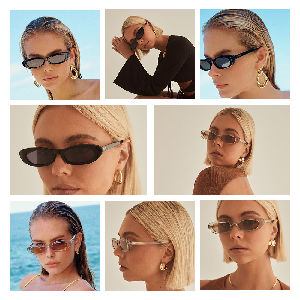 Ovale Damen-Sonnenbrille aus Bio-Acetat 2