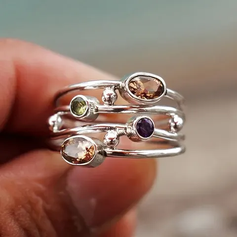 Bohemian Zirkonia-Fingerring für Damen