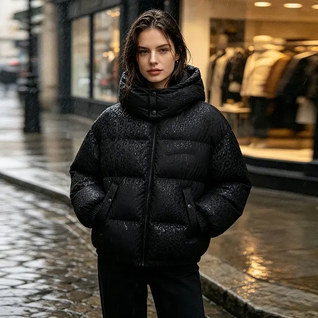 Damen-Regenmantel mit Leopardenmuster 3