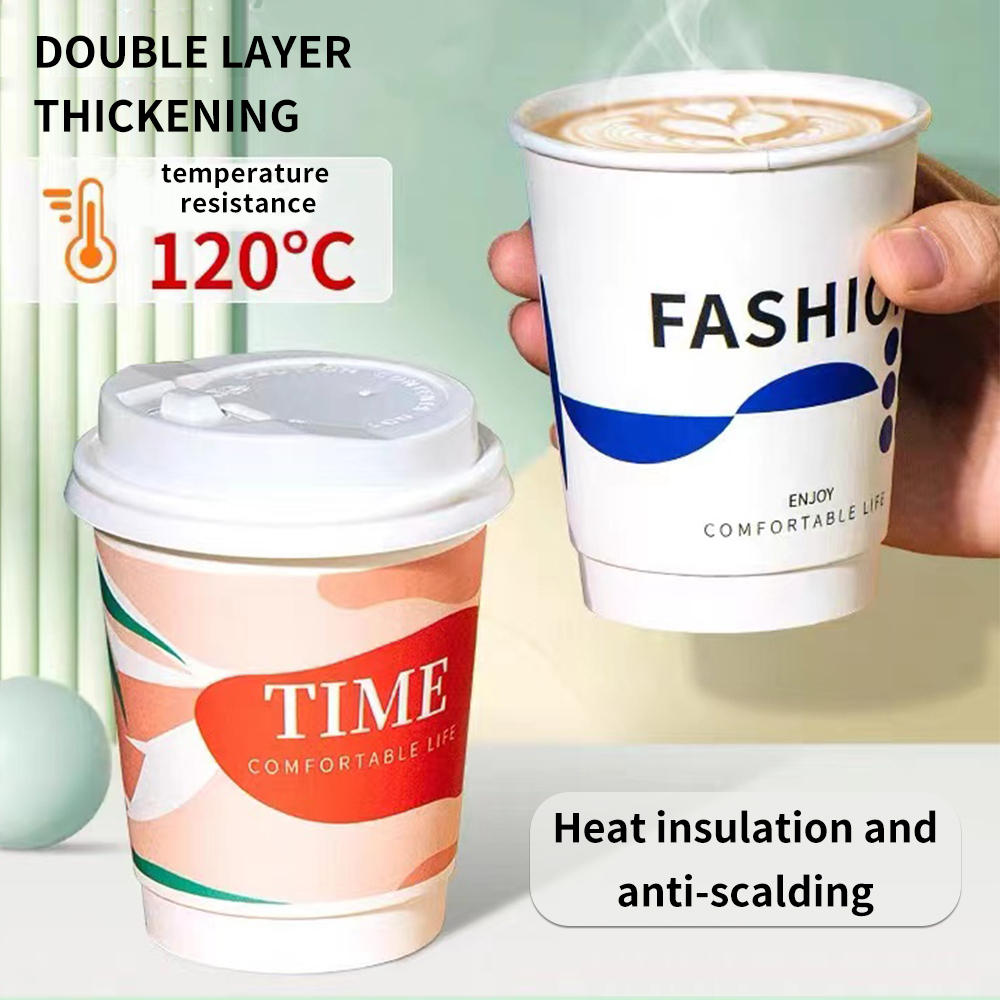 Biologisch abbaubarer Einweg-Latte-Pappbecher 3