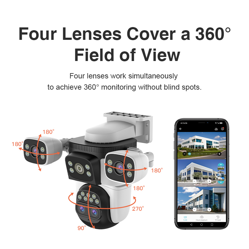 PTZ-Überwachungskamera 12MP mit 10x Zoom und Tracking 4