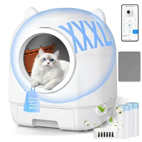 selbstreinigende Katzentoilette