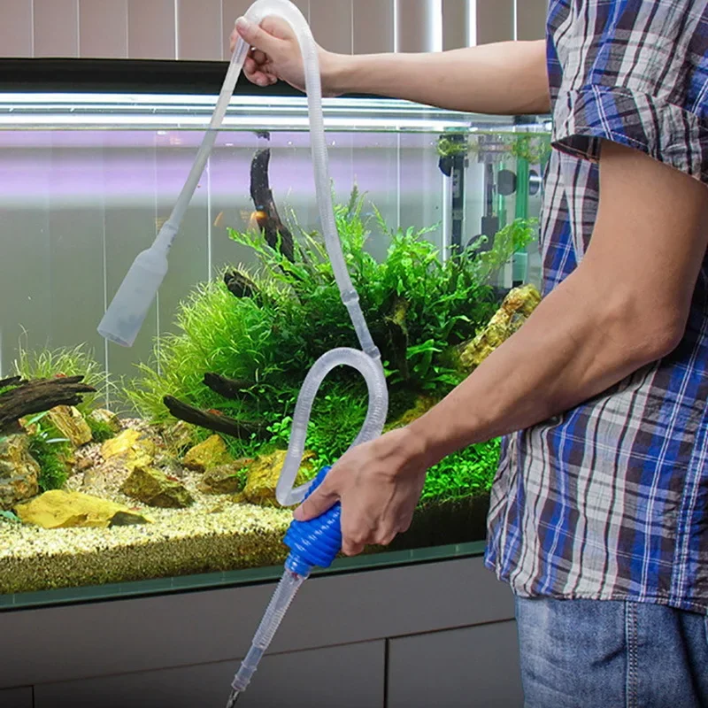 Halbautomatischer Aquarien-Kiesreiniger, 1,4 m