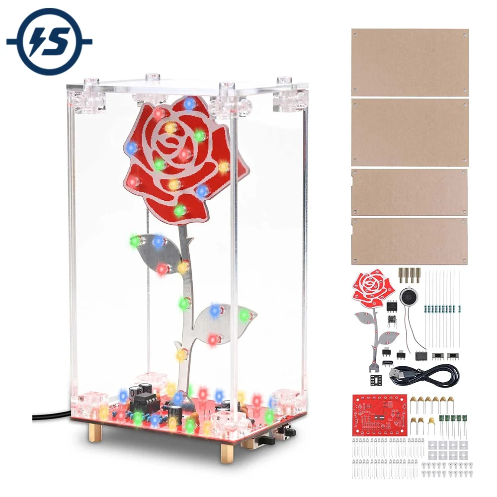 LED-Rosen-Lötbausatz