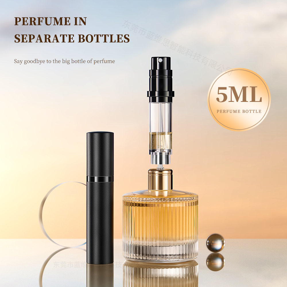 Nachfüllbarer Mini Parfüm-Zerstäuber aus Aluminium 5ml 2