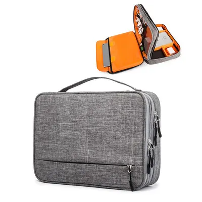 Reise-Kabeltasche für USB-Zubehör mit Reißverschluss