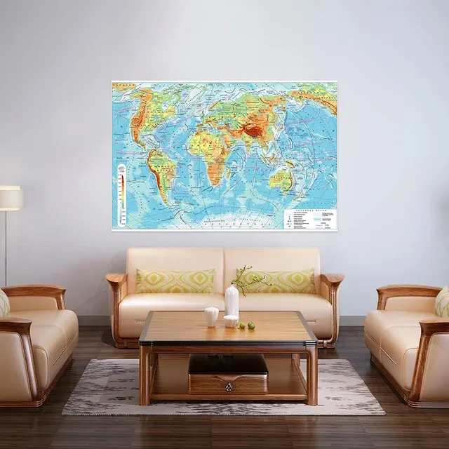 Weltkarte Wandbild 3