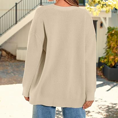 Oversize-Strickjacke für Damen aus Feinstrick 4