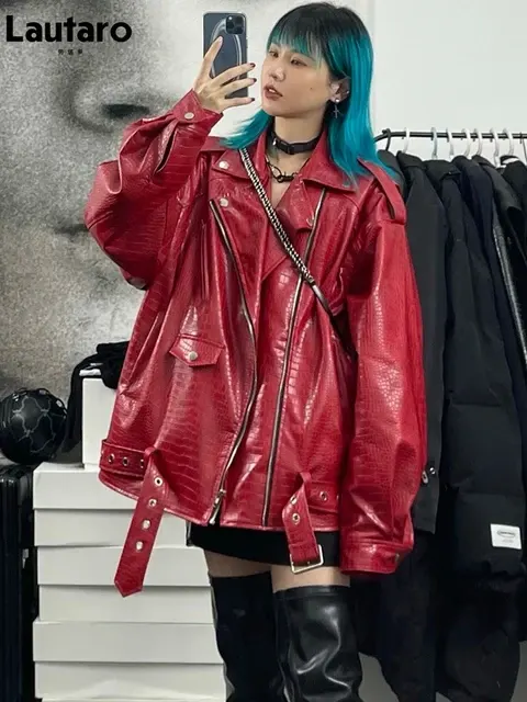 Kunstleder-Bikerjacke 4