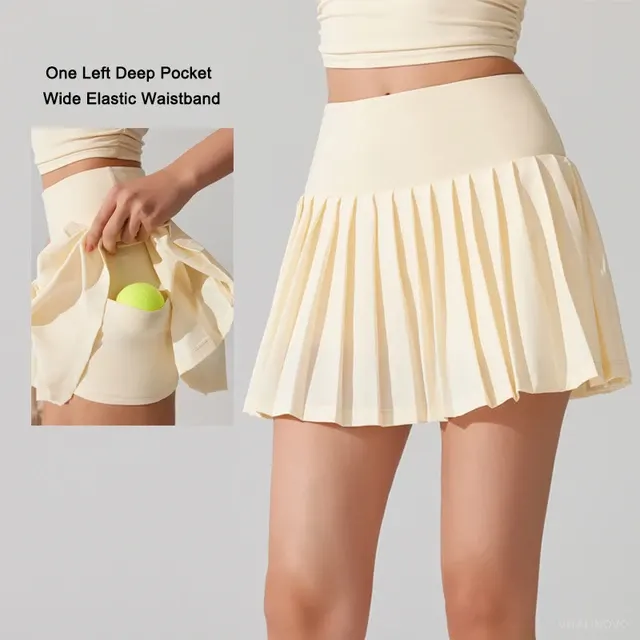 Plissee-Tennisrock mit Shorts 4