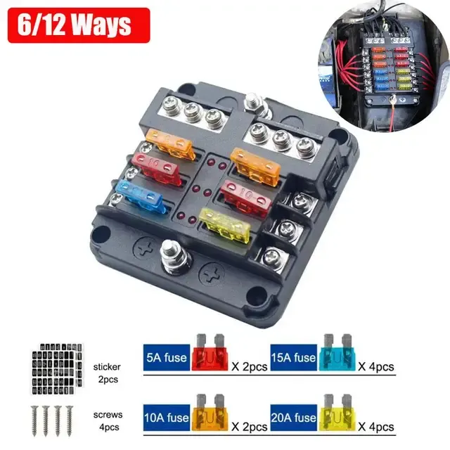 Auto Sicherungshalter-Box mit Warnanzeige 2