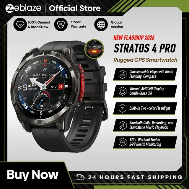 Outdoor-Smartwatch mit AMOLED-Display und GPS 1