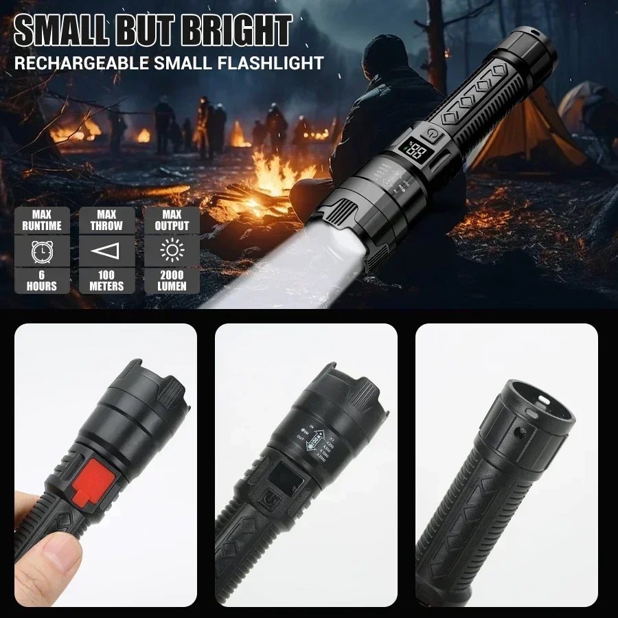 Taktische LED-Taschenlampe Zoom 4