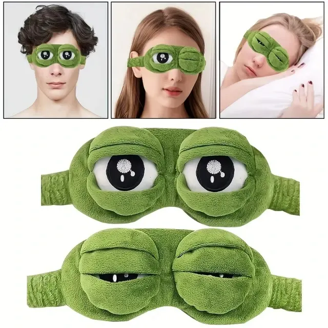 3D Schlafmaske mit Frosch-Motiv 4