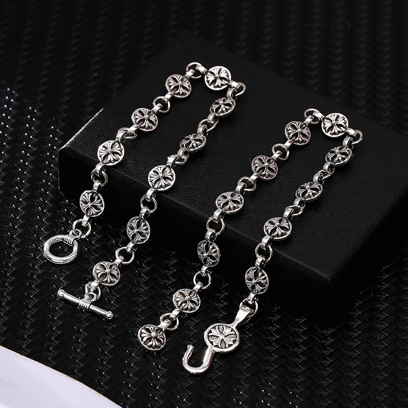 Unisex Punk Kreuz Armband aus Metall 2