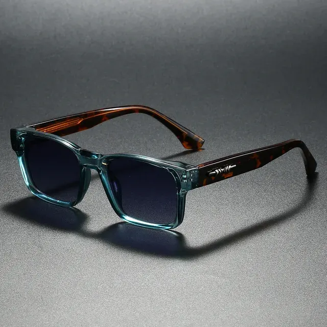 Quadratische polarisierte Unisex-Sonnenbrille mit Metallkern 2