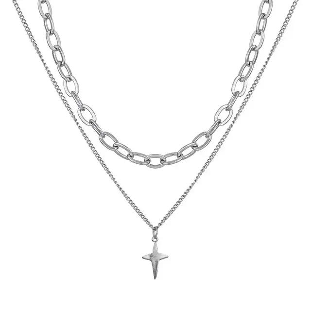 Kreuz-Stern-Halskette 4