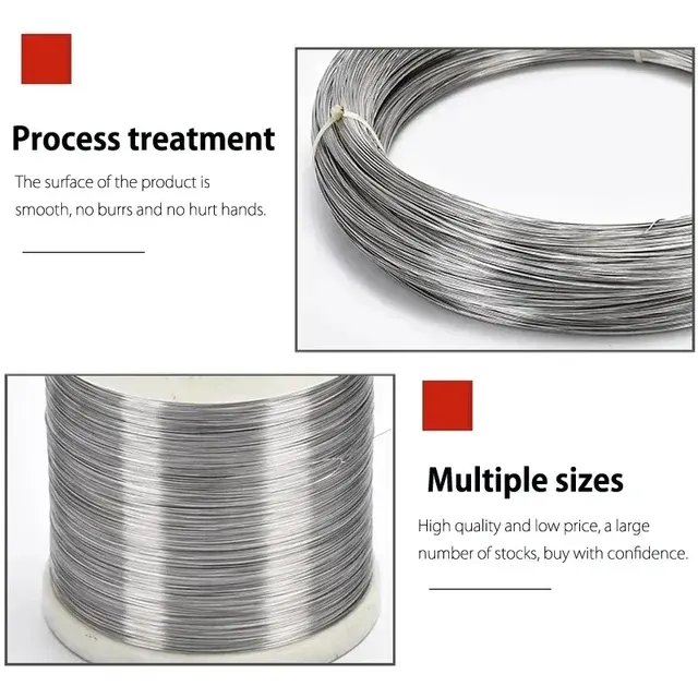 Edelstahldraht 304 Einzelstrang, rostfrei, 0,02–3 mm 4