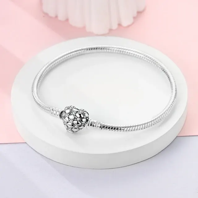 Sterlingsilber-Armband mit Liebesherz-Charm 4