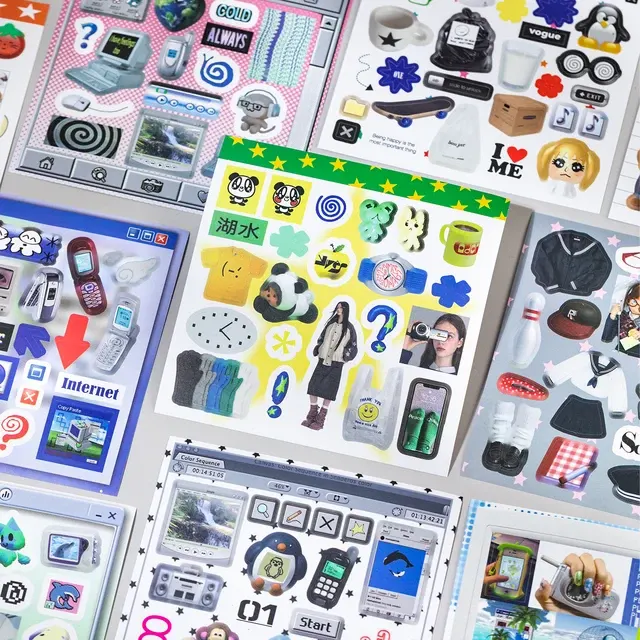 Japanisches Stanz-Sticker-Buch, 20 Blatt 4