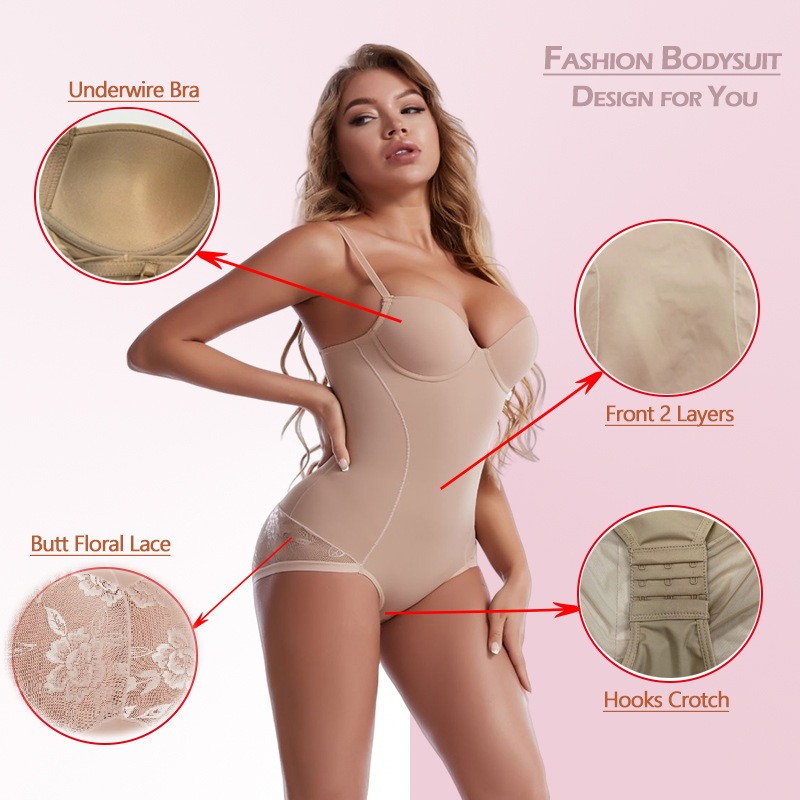 Shapewear-Body mit eingebautem BH 3