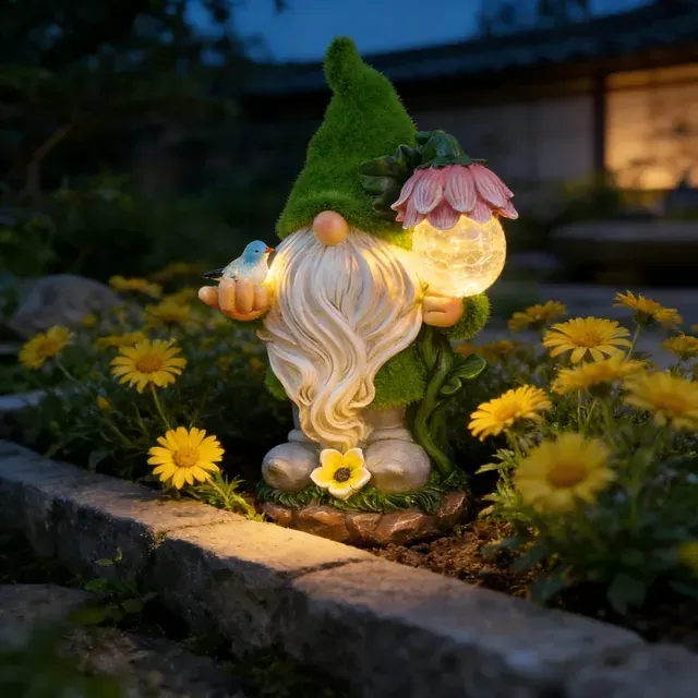 Solar-Gartenleuchte Zwerg 4