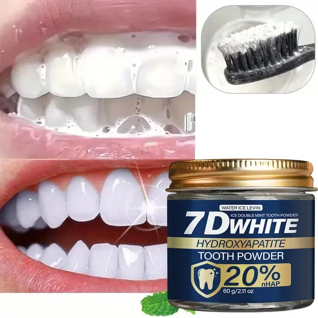 Hydroxyapatit-Zahnpulver mit Aktivkohle 2