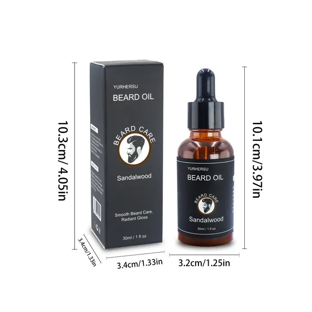 Bartwuchsöl für dichten, weichen Bart, 30 ml 3