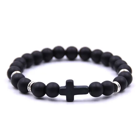 Kreuz-Steinarmband