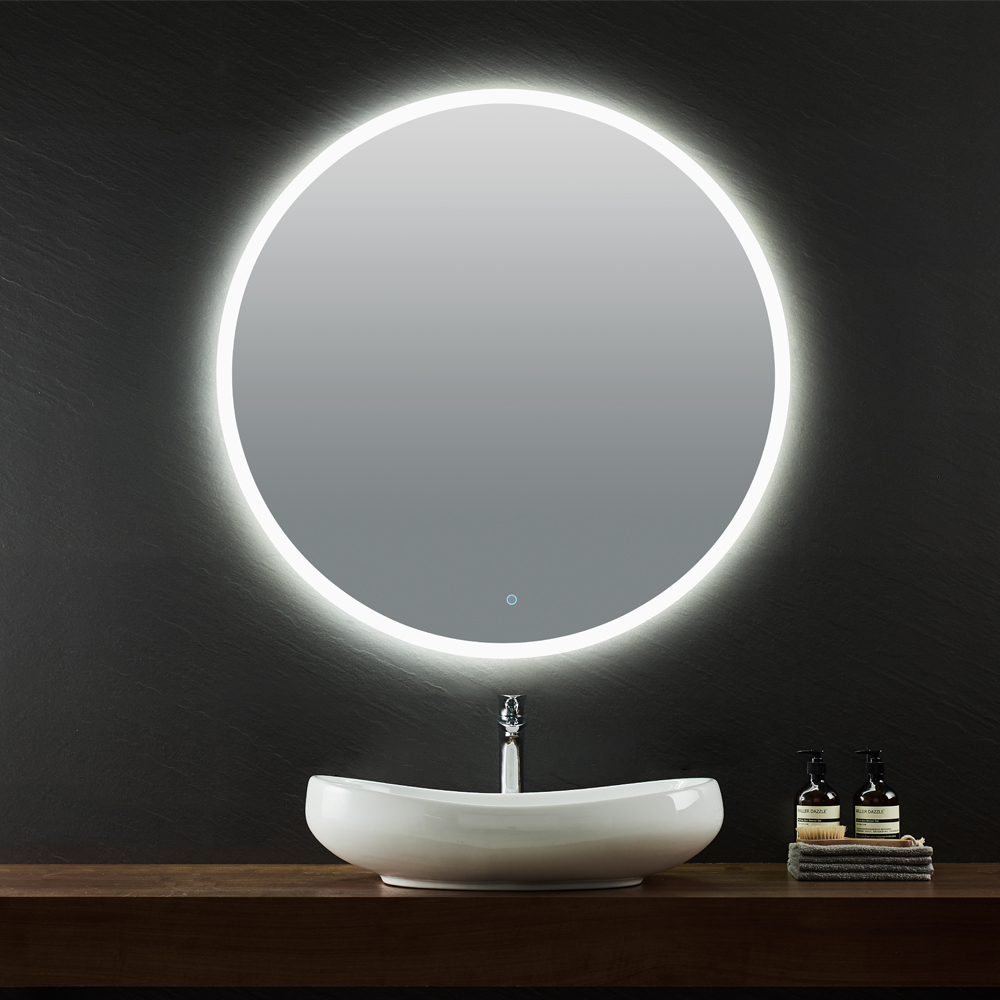 Rechteckiger LED Spiegel mit Touch-Schalter 4