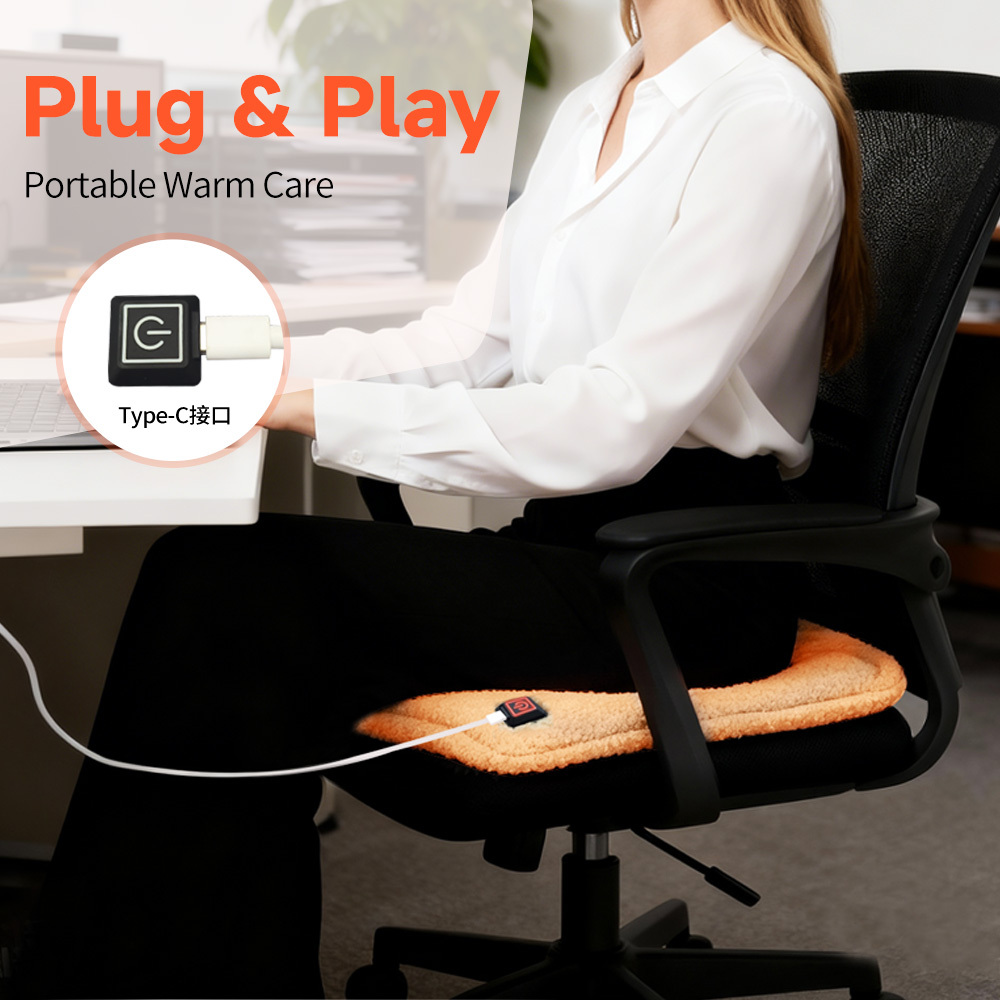Tragbares USB-Wärmekissen mit 3 Stufen 4