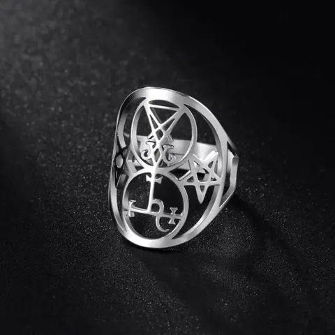Pentagramm-Om-Ring