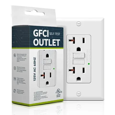 20A GFCI-Steckdose mit LED-Anzeige
