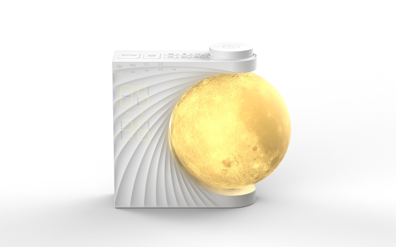 Moderne USB-Mondlampe mit Berührungsdimmer 3