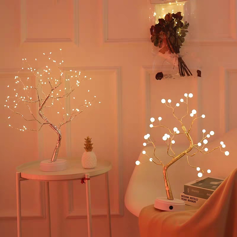 Kupferdraht LED Schlafzimmerlampe
