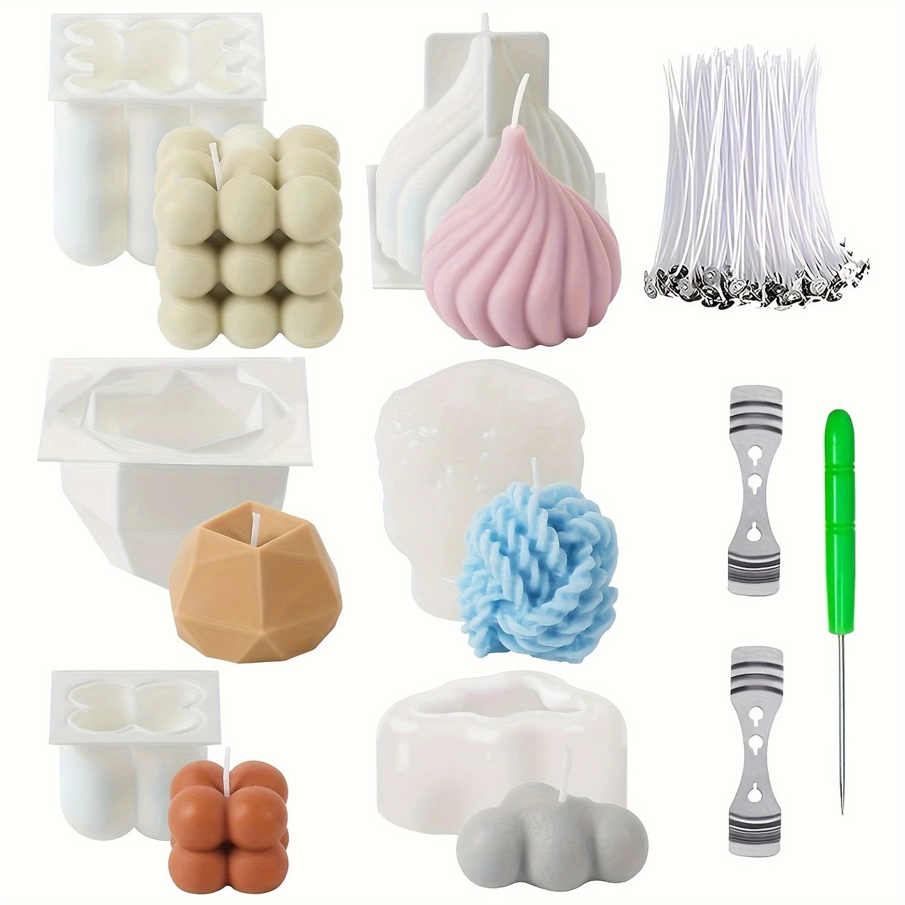 Silikon-Kerzenformset 100 Docht Kerzengießen