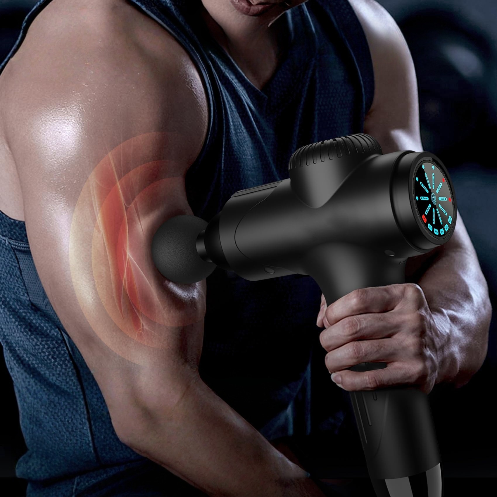 Mini-Massagepistole mit LCD-Display und Tiefenmassage 2