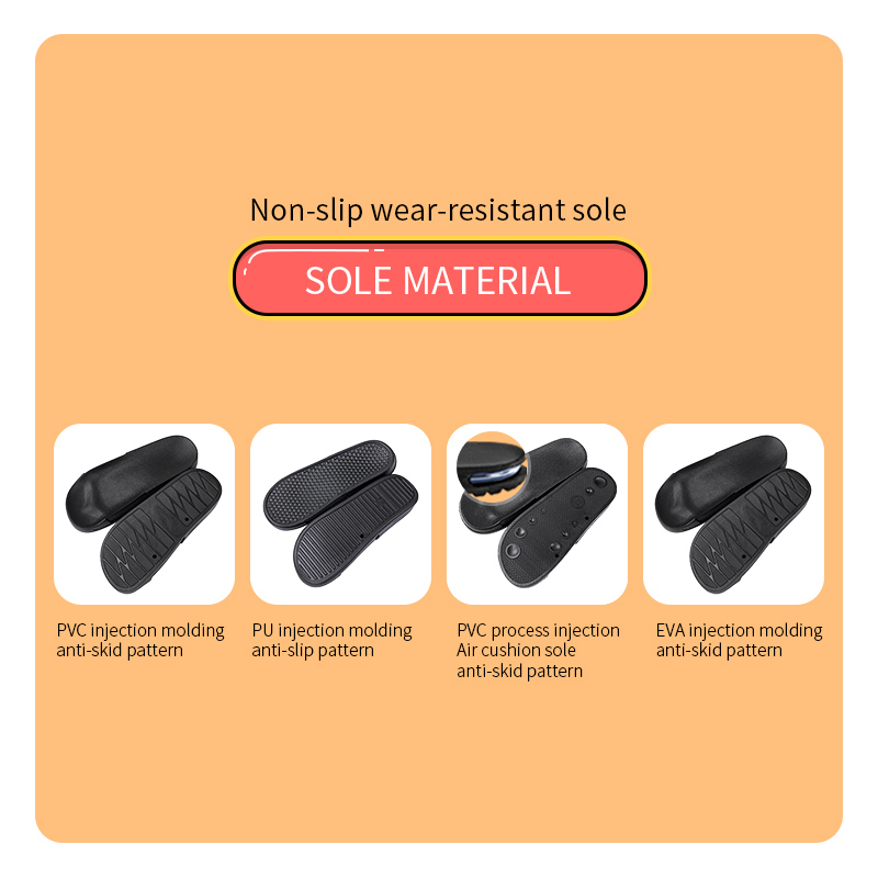 Schwarze PVC-Sandalen für Herren 3
