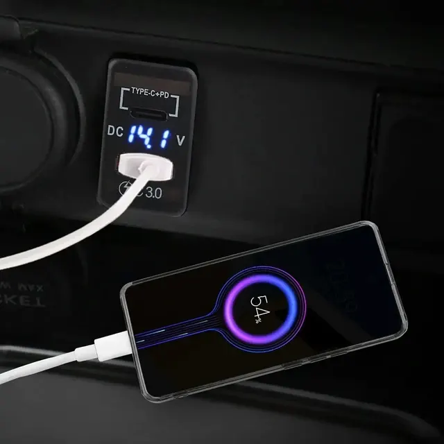USB-C-Autosteckdose mit PD-Schnellladung 4