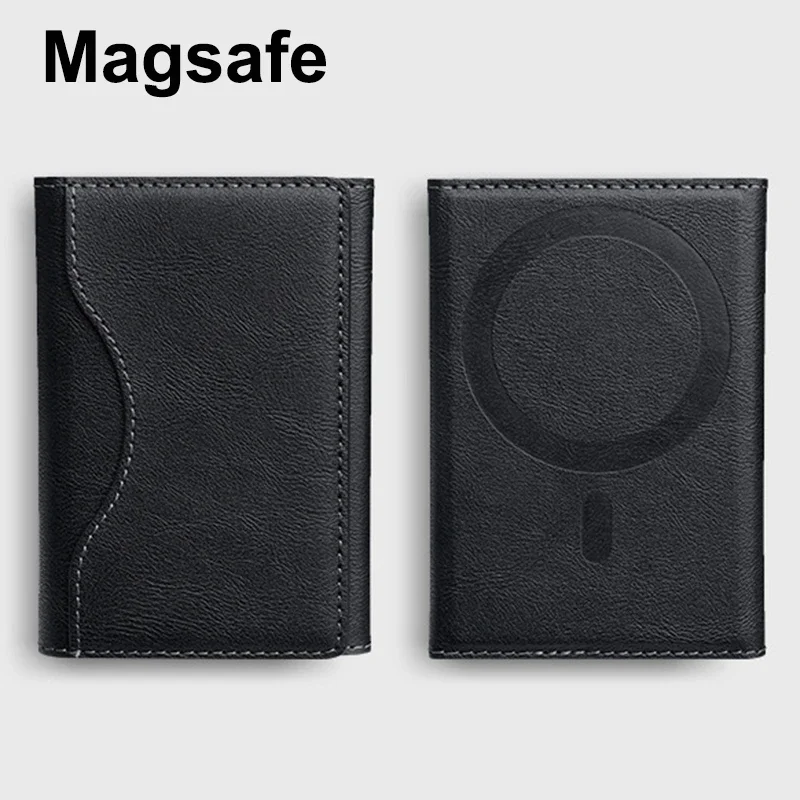 Magnetische PU-Leder-Kartenhülle für MagSafe-Handy 3