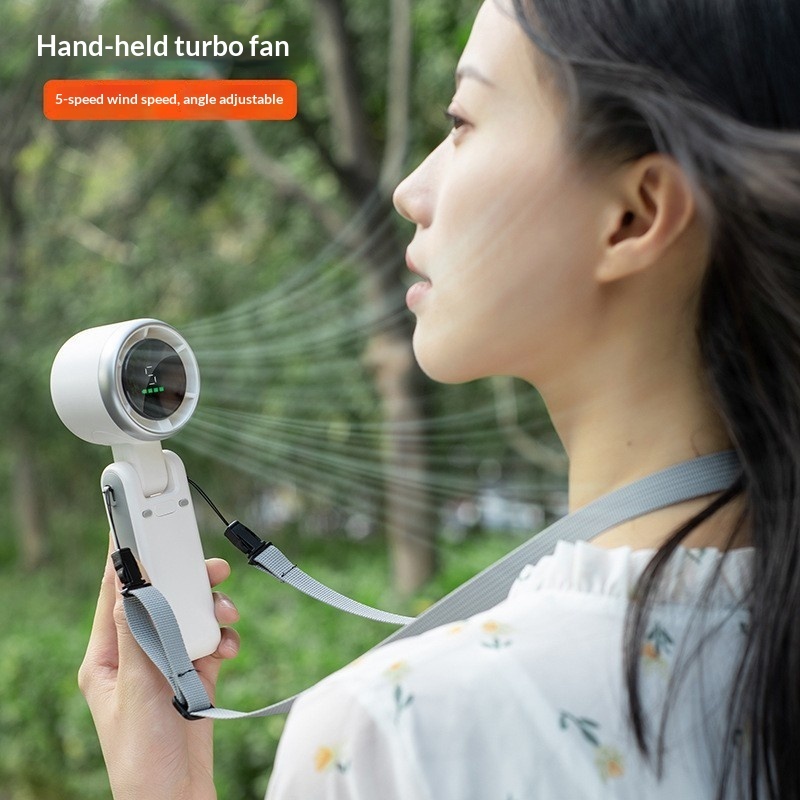 Tragbarer Halsventilator mit Digitalanzeige 2