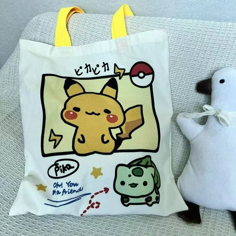 Canvas-Einkaufstasche mit Cartoon-Motiv 3