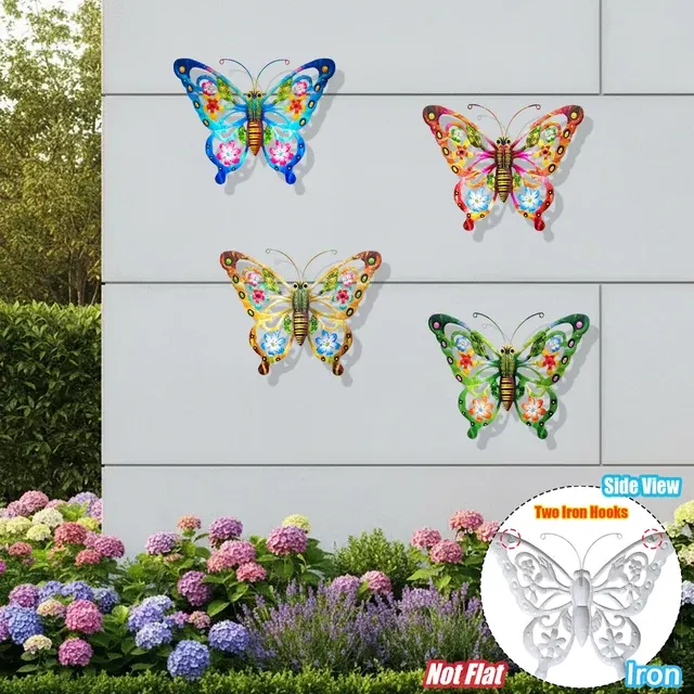 Metall-Schmetterling Wanddeko 4