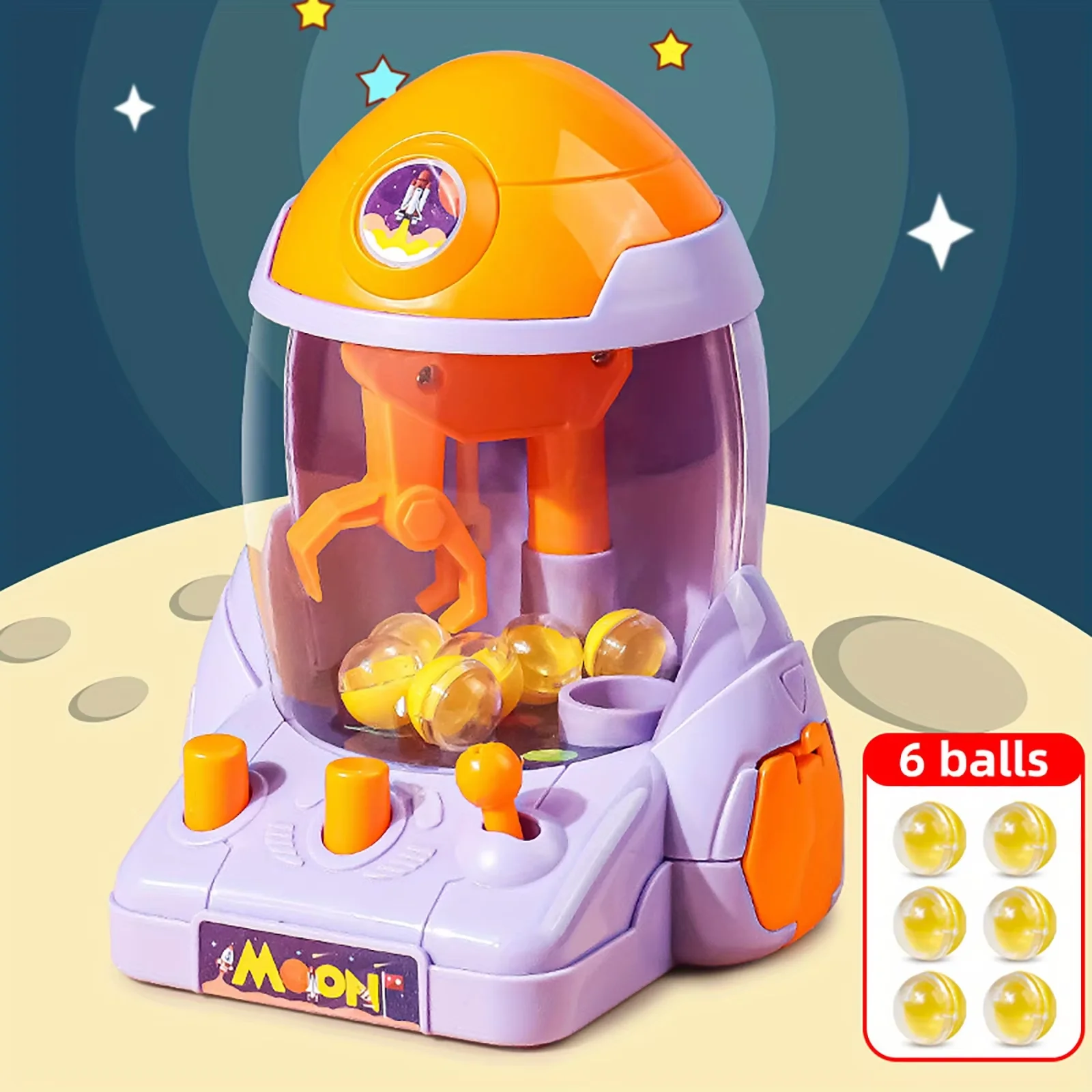 Weltraum-Raketen Greifautomat Ballgreifer für Kinder 4